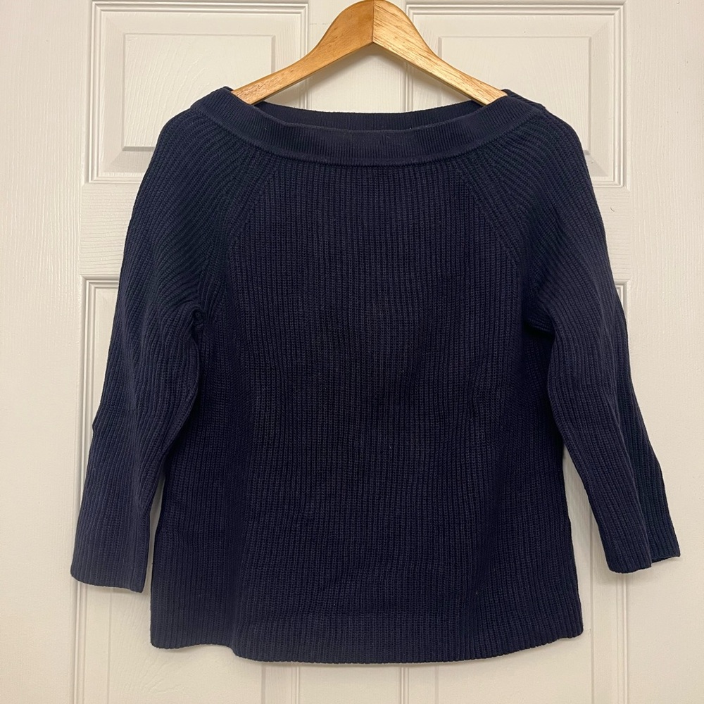 J. Crew Boatneck 3/4-Sleeve Sweater